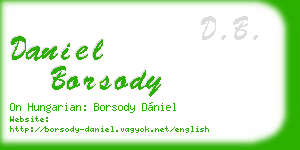 daniel borsody business card